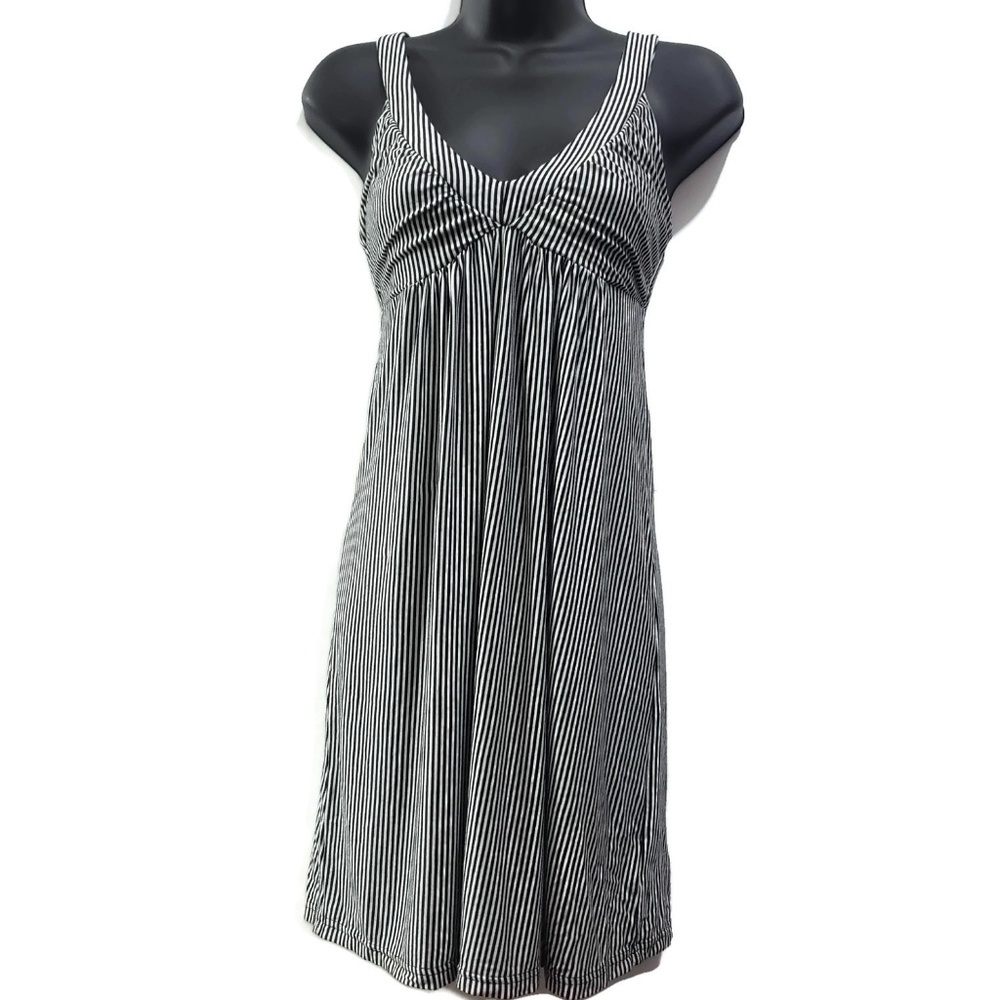 👻GUESS black and white stripe dress